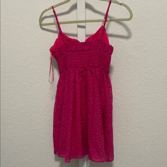 Urban Outfitters Pink Floral Milkmaid Mini Dress Size XS - Picture 7 of 12